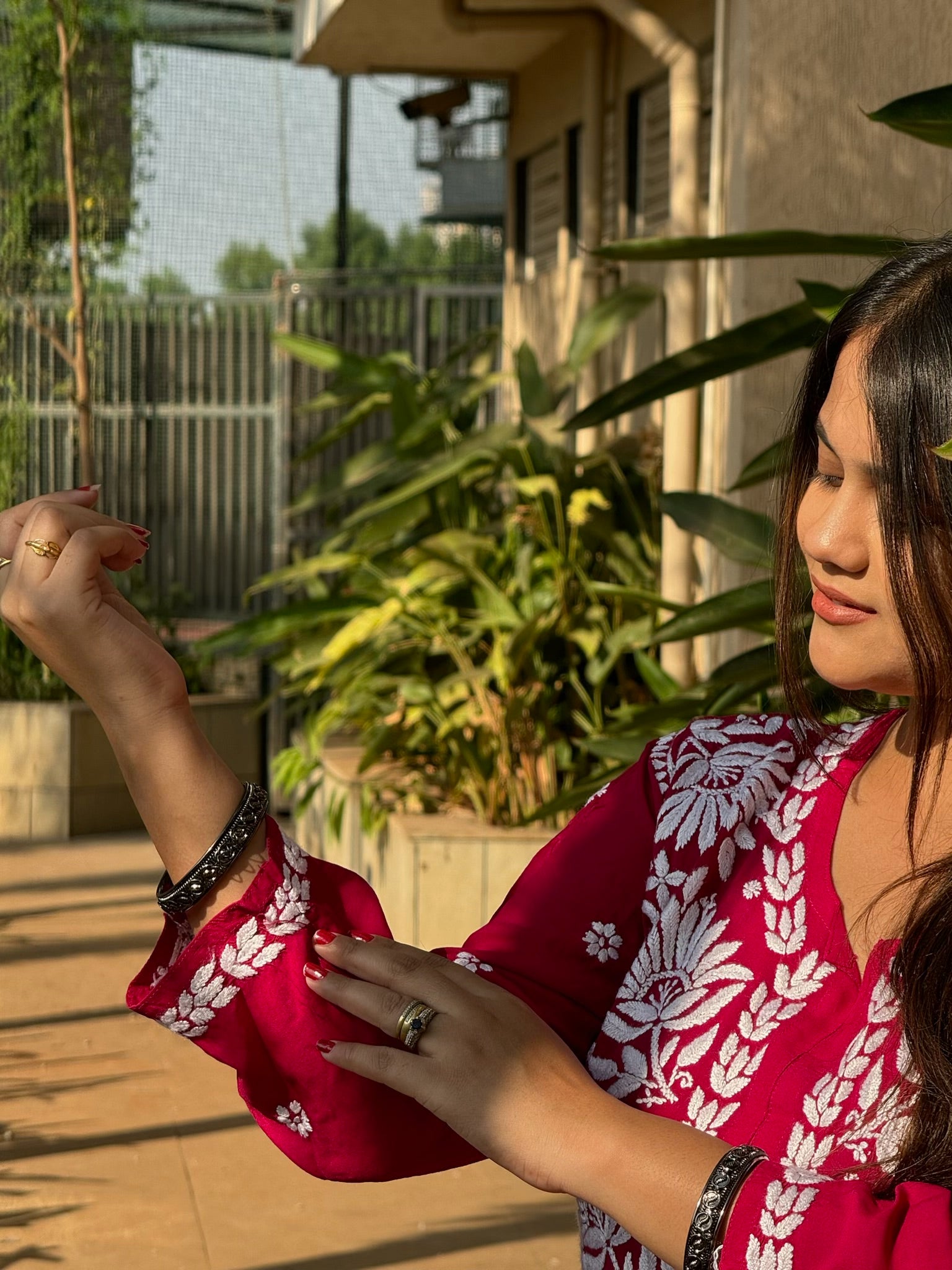 Candy Pink Long Heavy Modal Kurta