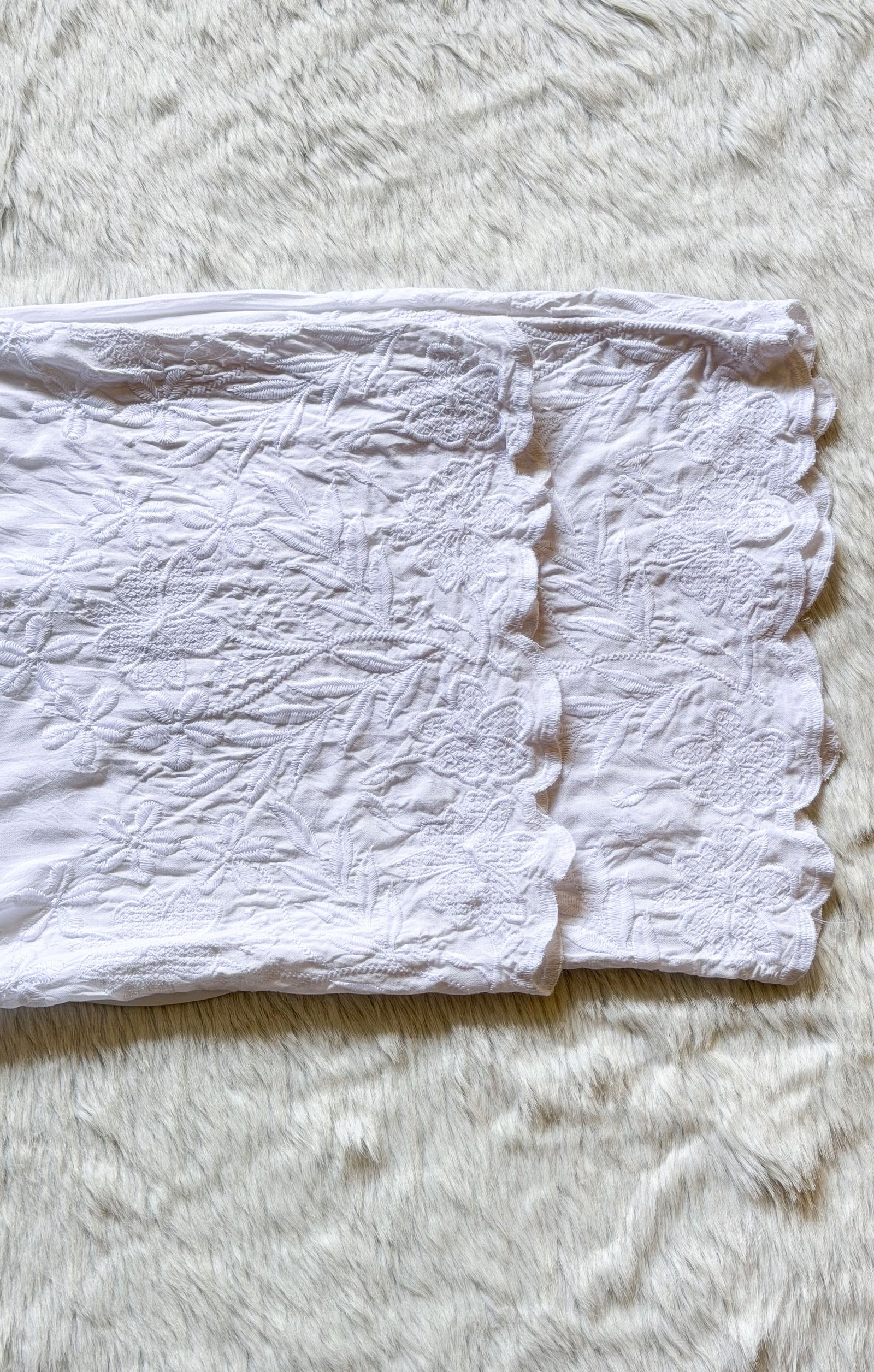 White Chikankari Palazzo
