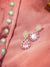 Pink Raindrop Zirconia Earrings