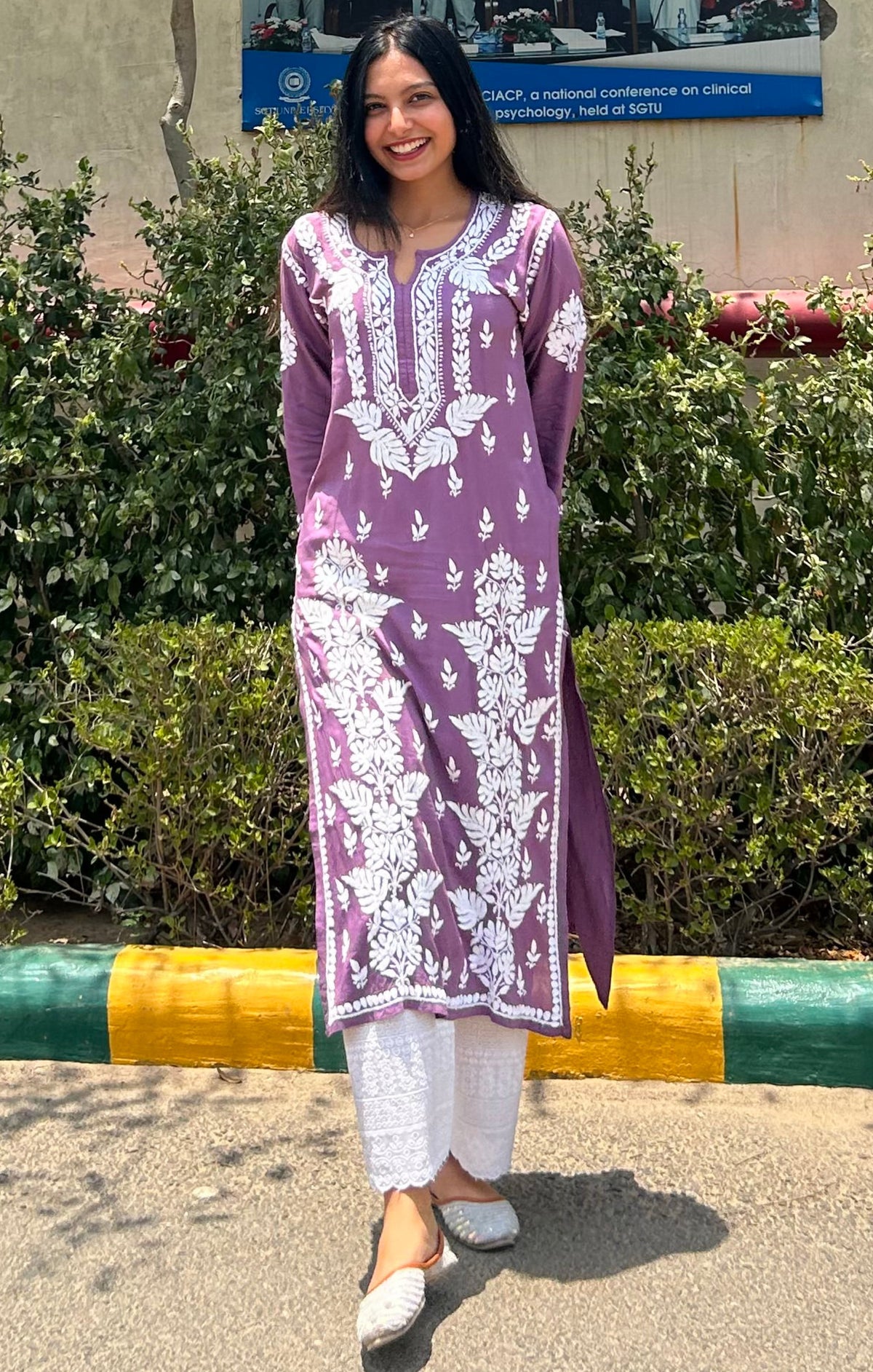 Heavy Modal Long Chikankari Kurta