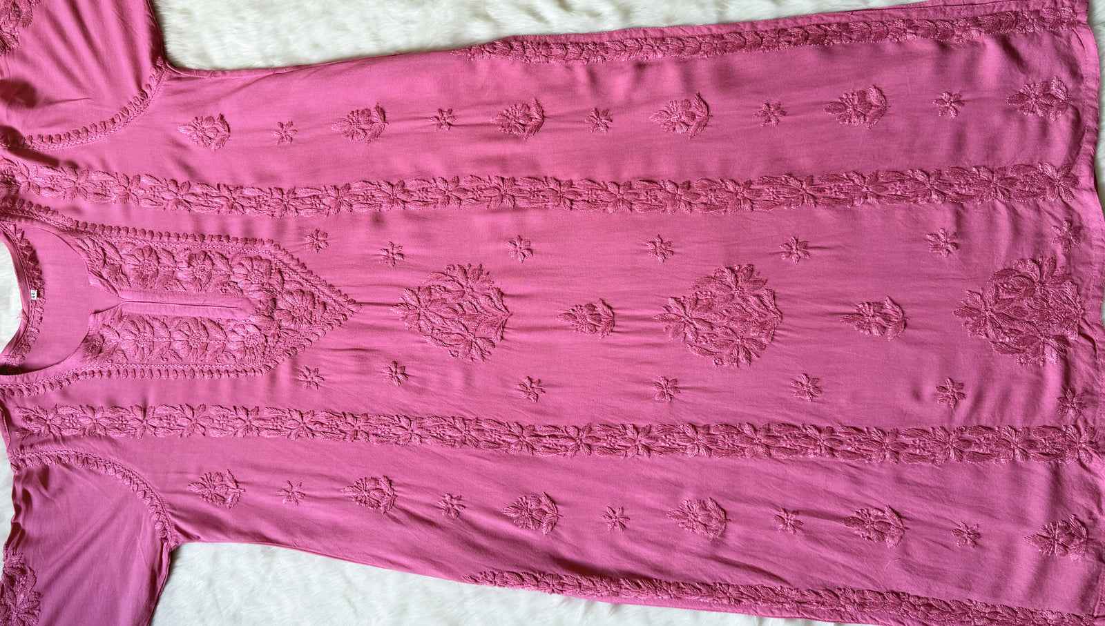 Hiba Mauve Pink Rayon Chikankari Kurta Bottom Set