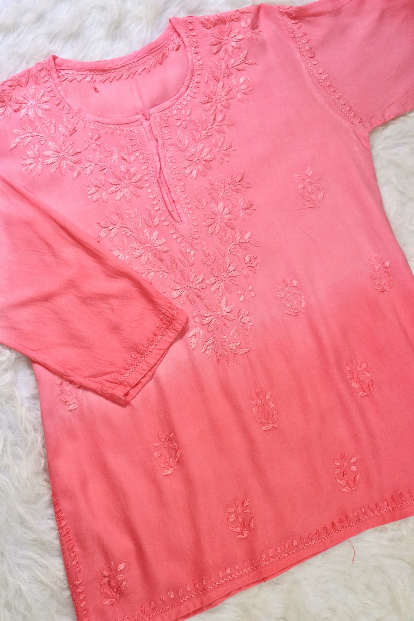 Ombre Short Rayon Kurta.