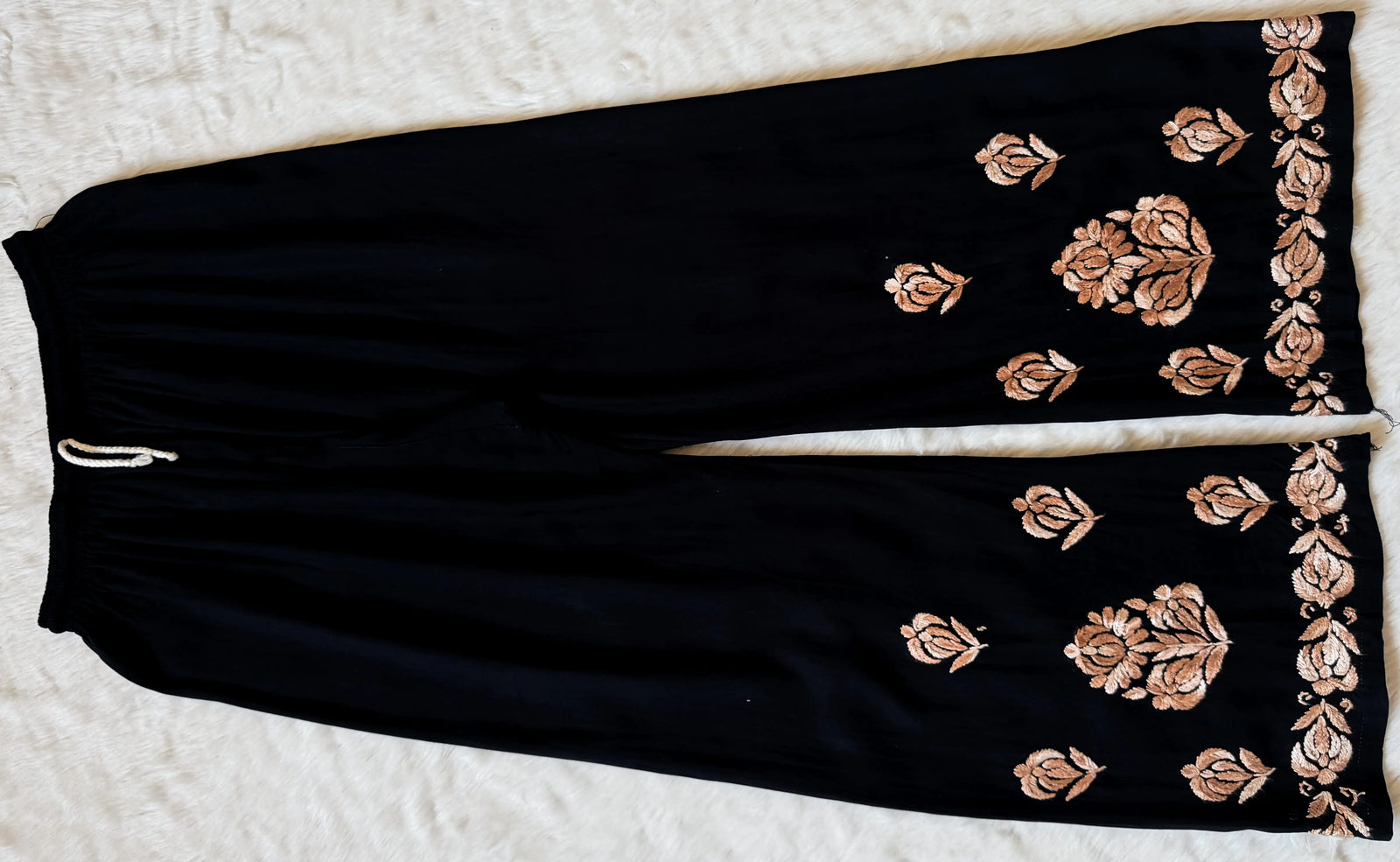 Laiba Black & Coffee Rayon Chikankari 2 Piece Set