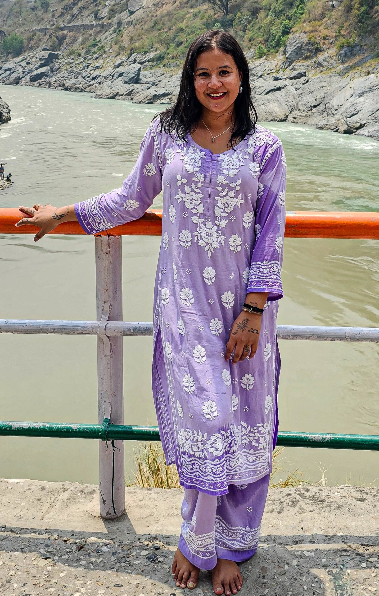 Lavender Modal Kurta Pant Set