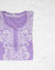 Lavender Short Rayon Chikankari Kurta