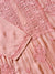 Maha Blush Pink Muslin Kurta with Mukesh & Chikankari Handwork