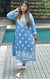 Powder Blue Colour Long Modal Chikankari Kurta