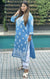 Powder Blue Colour Long Modal Chikankari Kurta