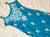 Rida Peacock Blue Sleeveless Rayon Chikankari Kurta