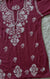 Rouge Pink Short Rayon Kurta with White Chikankari