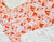 Tangerine orange Printed MulMul Kurta with Heavy Chikankari