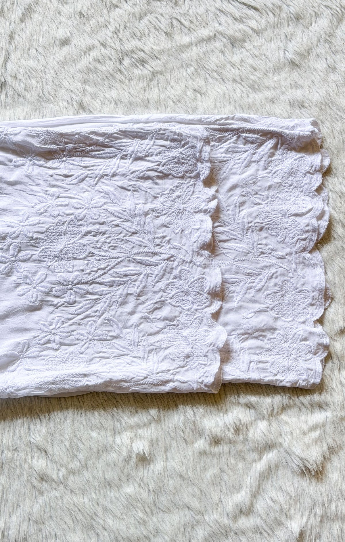 White Chikankari Palazzo